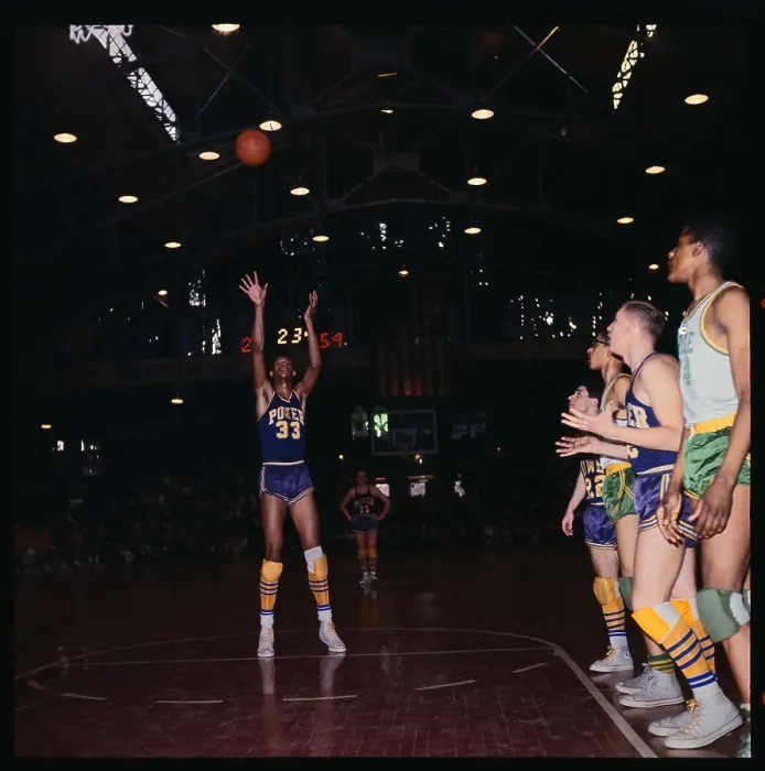 Framed Print : Lew Alcindor Catching Basketball Framed Print : Lew Alcindor Catching Basketball