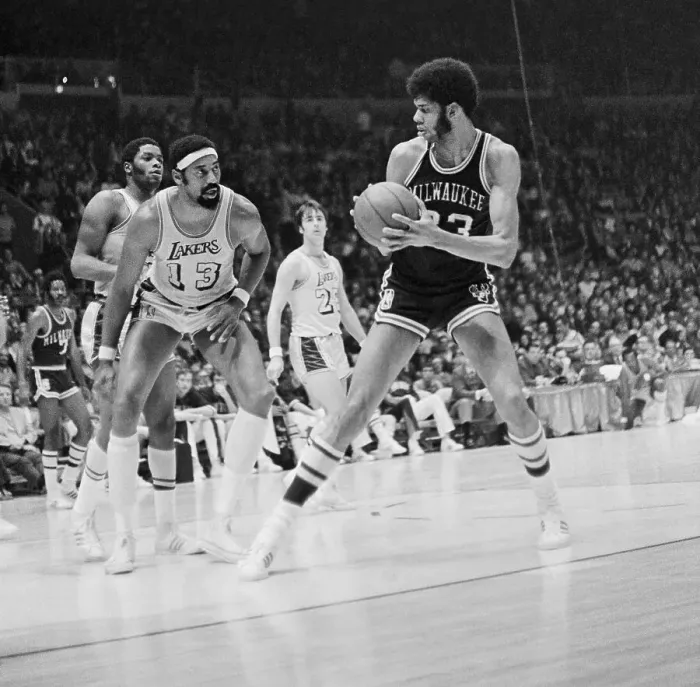 Framed Print : Lew Alcindor Contemplating Ball Play Framed Print : Lew Alcindor Contemplating Ball Play