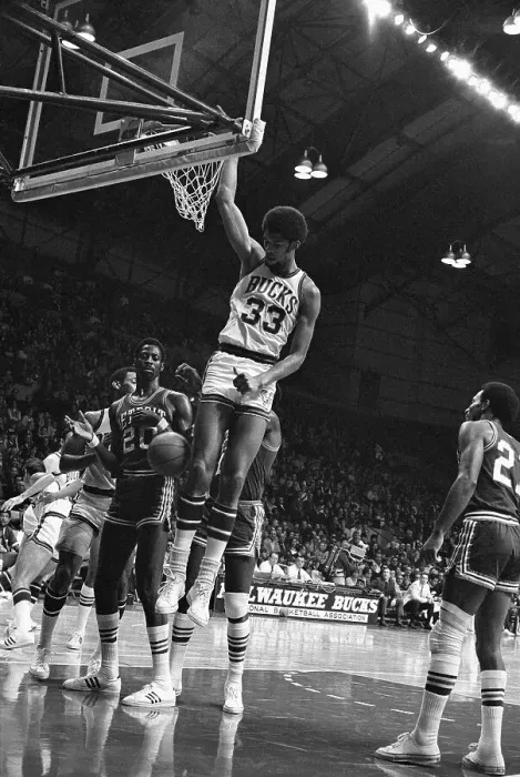 Framed Print : Lew Alcindor After Having Dunked Basketball Framed Print : Lew Alcindor After Having Dunked Basketball