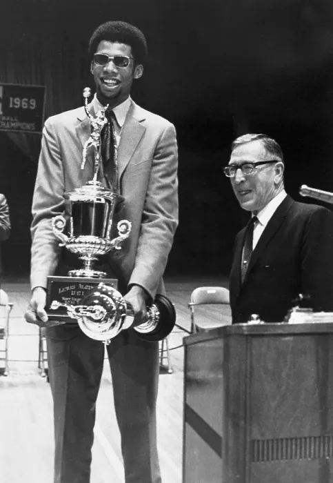 Framed Print : Lew Alcindor and John Wooden Framed Print : Lew Alcindor and John Wooden