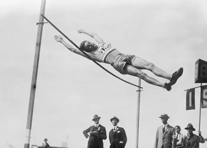 Framed Print : Lewden of France During the High Jump Framed Print : Lewden of France During the High Jump