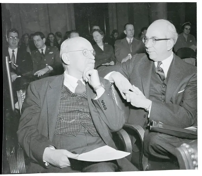 Framed Print : Lewis Strauss and Ralph E. Flanders Conversing Together Framed Print : Lewis Strauss and Ralph E. Flanders Conversing Together