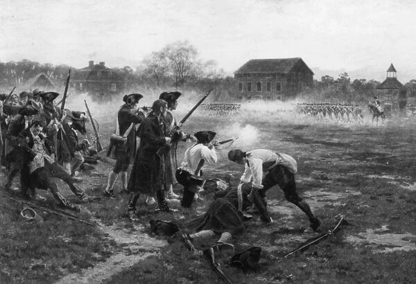 Lexington. 19th April 1775: The Battle of Lexington