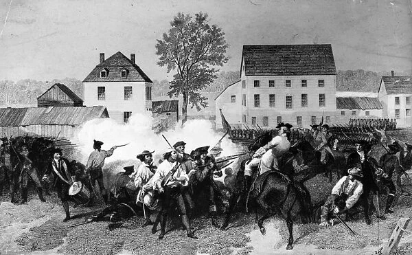 Lexington. 19th April 1773: Hand to hand fighting in the Battle of Lexington