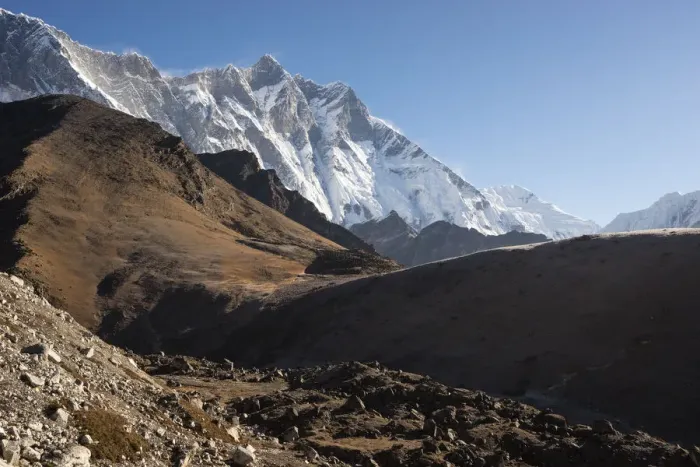 Framed Print : Lhotse mountain view from Chukung Ri, Everest region Framed Print : Lhotse mountain view from Chukung Ri, Everest region