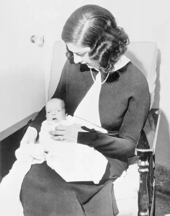 Framed Print : Libby Holman Reynolds Holding Infant Son