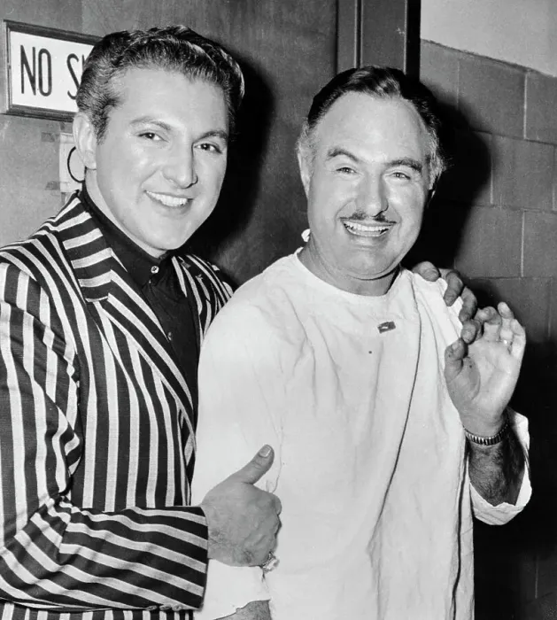 Framed Print : Liberace with His Brother George Framed Print : Liberace with His Brother George