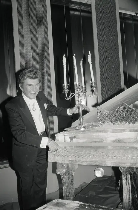 Framed Print : Liberace Plays An Ice Piano Framed Print : Liberace Plays An Ice Piano