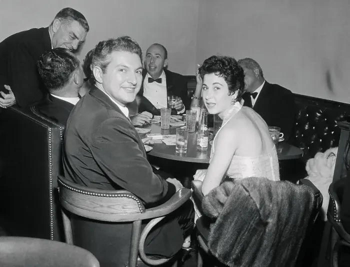 Framed Print : Liberace Sitting with Girlfriend Framed Print : Liberace Sitting with Girlfriend