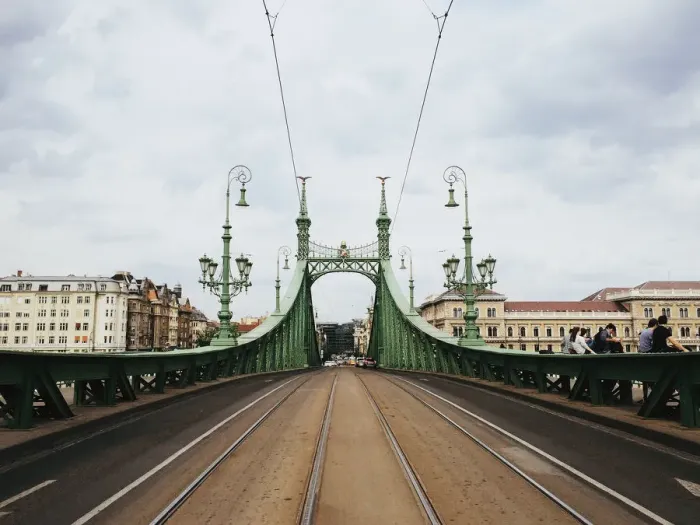 Framed Print : Liberty bridge in Budapest, Hungary Framed Print : Liberty bridge in Budapest, Hungary