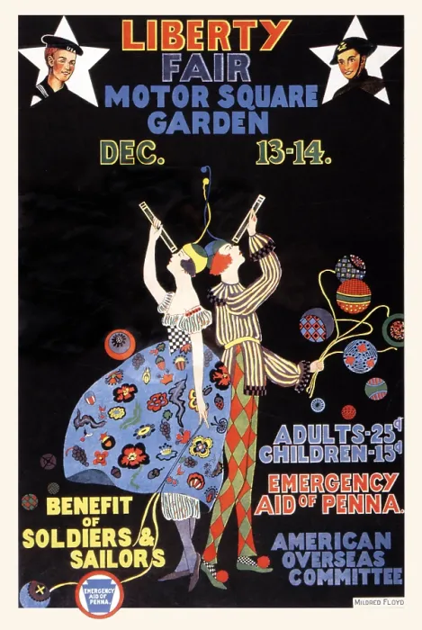 Framed Print : Liberty Fair, Motor Square Garden Soldier's Benefit Framed Print : Liberty Fair, Motor Square Garden Soldier's Benefit
