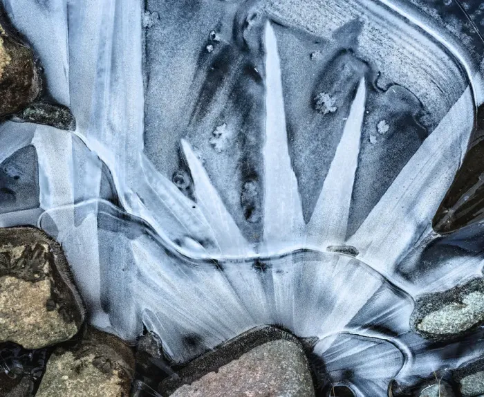 Framed Print : Liberty - River Sligachan Ice Abstraction #4 Framed Print : Liberty - River Sligachan Ice Abstraction #4