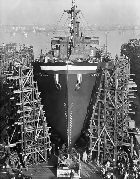 Framed Print : Liberty Ship Samuel Adams In Dry Dock Framed Print : Liberty Ship Samuel Adams In Dry Dock