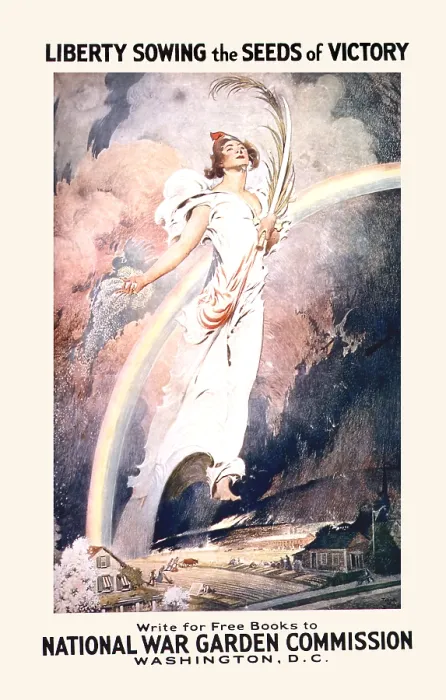 Framed Print : Liberty Sowing the Seeds of Victory Framed Print : Liberty Sowing the Seeds of Victory