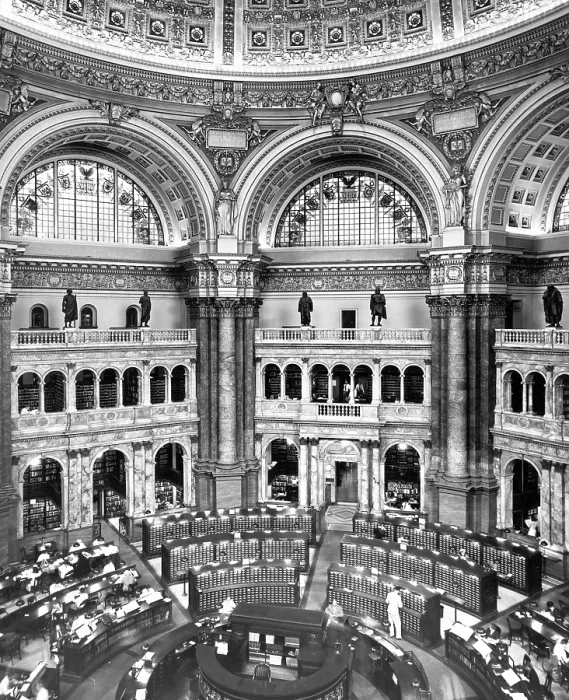 Framed Print : Library Of Congress Reading Room Framed Print : Library Of Congress Reading Room