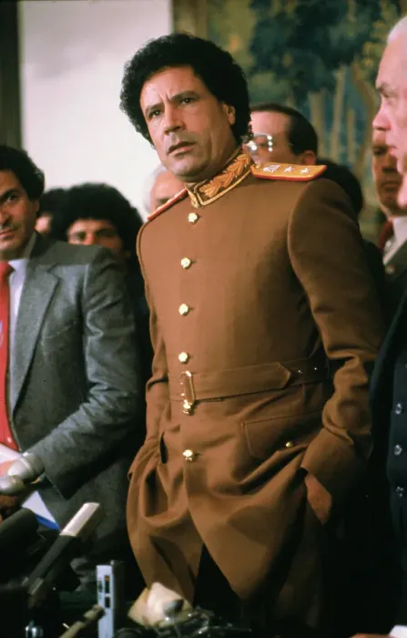 Framed Print : Libyan Leader Muammar al-Khadafy in Uniform Framed Print : Libyan Leader Muammar al-Khadafy in Uniform
