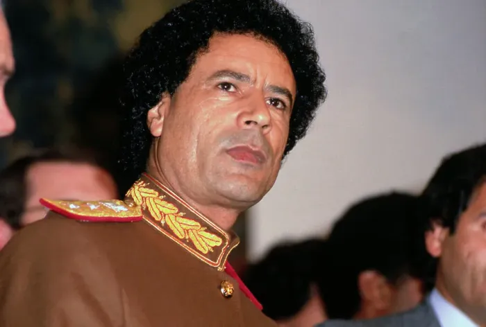 Framed Print : Libyan Leader Muammar al-Qaddafi Framed Print : Libyan Leader Muammar al-Qaddafi