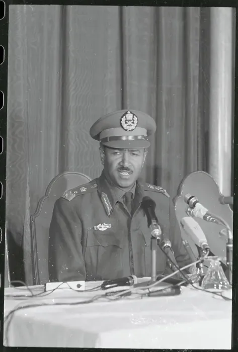 Framed Print : Lieutenant General Aman Andom Speaking at Microphones Framed Print : Lieutenant General Aman Andom Speaking at Microphones