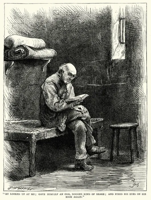 Framed Print : Life of Charles Dickens - He lookedup at me Framed Print : Life of Charles Dickens - He lookedup at me