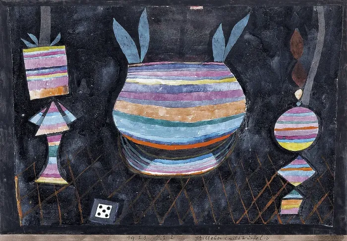 Framed Print : Still Life with Dice. Artist: Klee, Paul (1879-1940) Framed Print : Still Life with Dice. Artist: Klee, Paul (1879-1940)
