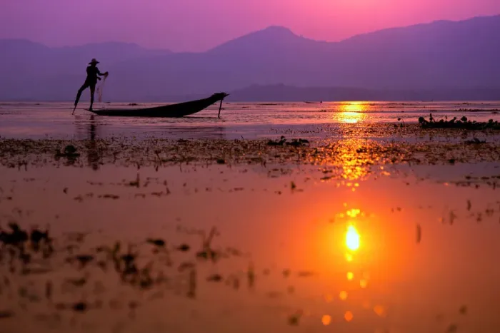 Framed Print : Life in Inle