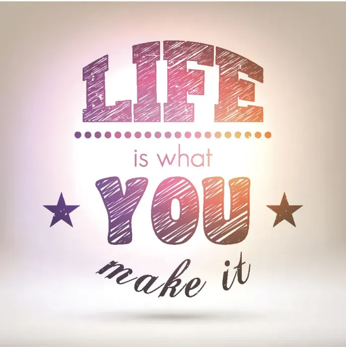 Framed Print : Life is what you make it - Shining Background Framed Print : Life is what you make it - Shining Background