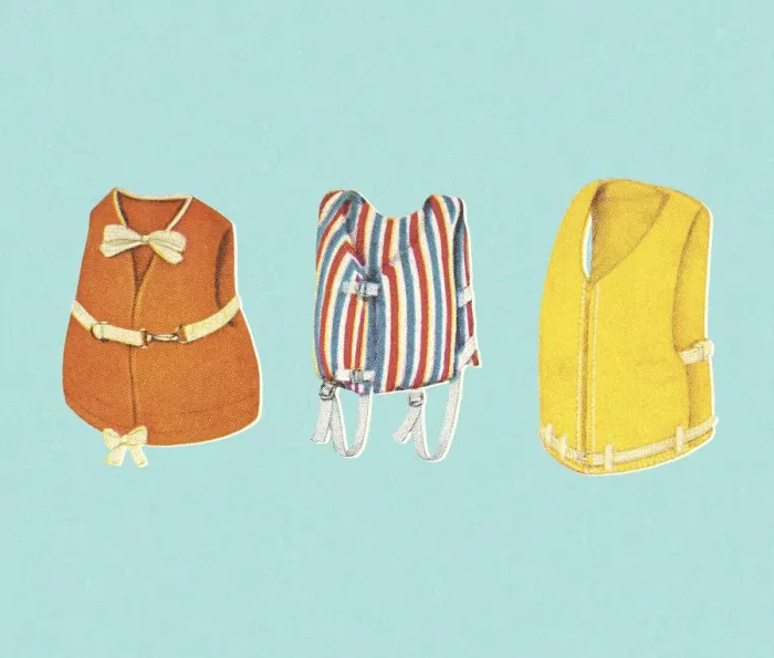 Framed Print : Three Life Vests Framed Print : Three Life Vests