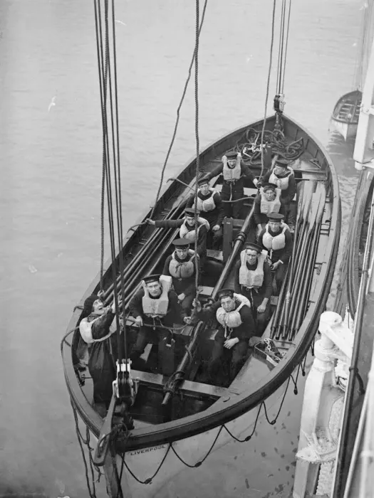 Framed Print : Lifeboat Drill Framed Print : Lifeboat Drill