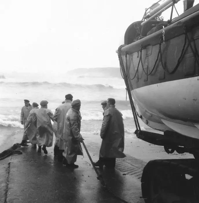 Framed Print : Lifeboat Men Framed Print : Lifeboat Men