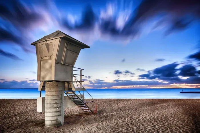 Framed Print : Lifeguard Tower, Waikiki Beach Framed Print : Lifeguard Tower, Waikiki Beach
