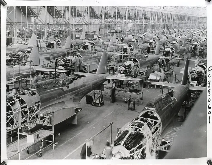 Framed Print : Light Bombers In Stages Of Construction Framed Print : Light Bombers In Stages Of Construction