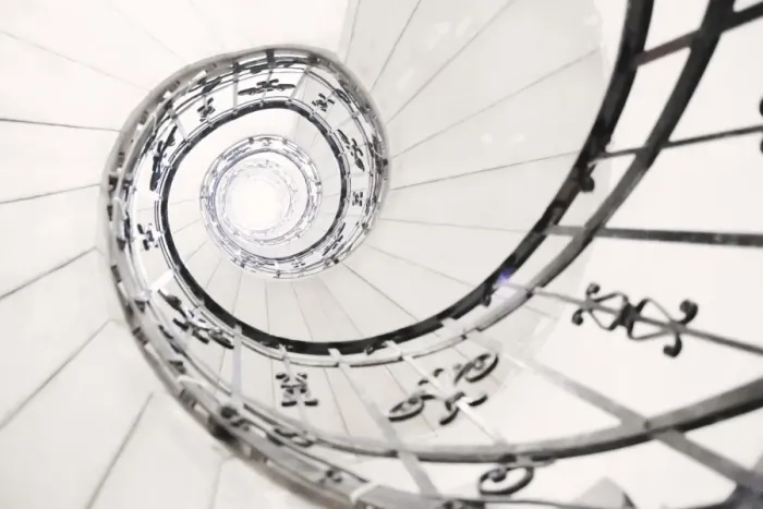 Framed Print : Light in the end of a spiral staircase Framed Print : Light in the end of a spiral staircase