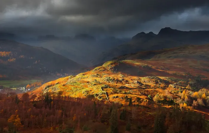 Framed Print : Light over Langdale Framed Print : Light over Langdale