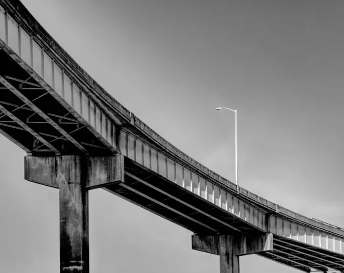 Framed Print : Light and Overpass Framed Print : Light and Overpass
