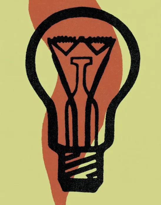 Framed Print : Lightbulb on Green Background Framed Print : Lightbulb on Green Background