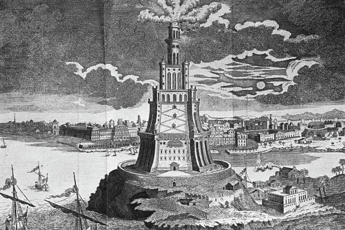 Framed Print : The Lighthouse of Alexandria on Pharos Island Framed Print : The Lighthouse of Alexandria on Pharos Island
