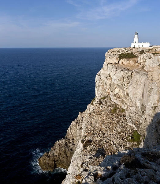 Lighthouse at Cap de Cavalleria, North Menorca, Menorca Island, Balearic Islands, Spain, Southern Europe