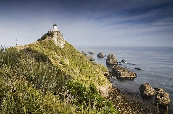 Lighthouse at Nugget Point, The Catlins, Otago Region, Southland Region, South Island, New Zealand
