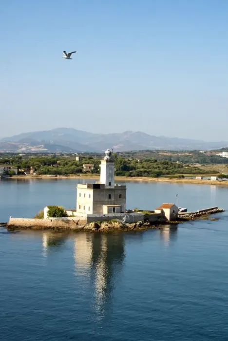 Framed Print : Lighthouse Of Olbia Framed Print : Lighthouse Of Olbia