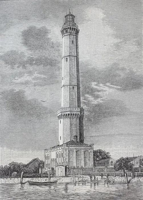 Framed Print : The Lighthouse of Swinoujscie, Germany, Historical, digitally restored reproduction of an original from the 19th century Framed Print : The Lighthouse of Swinoujscie, Germany, Historical, digitally restored reproduction of an original from the 19th century