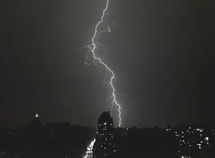 Framed Print : Lightning over city Framed Print : Lightning over city