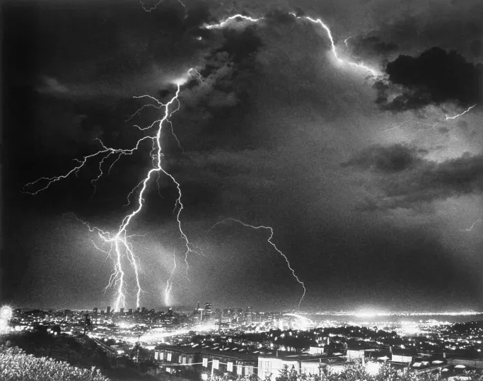 Framed Print : Lightning Storm over San Francisco Framed Print : Lightning Storm over San Francisco