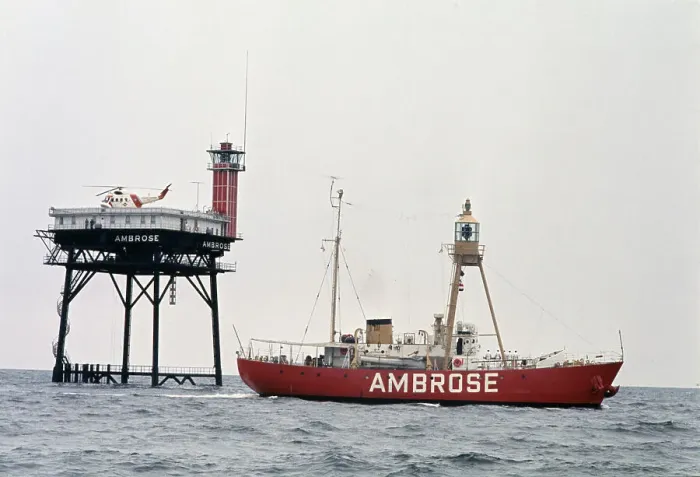Framed Print : Lightship Ambrose Framed Print : Lightship Ambrose