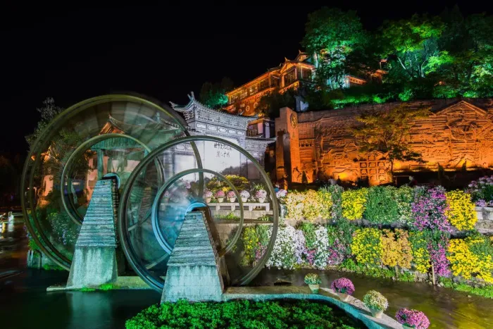 Framed Print : Lijiang old town at night Framed Print : Lijiang old town at night