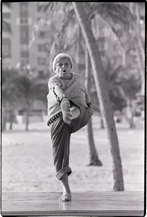 Framed Print : Lillian Friedlander Stretches @ Beach Framed Print : Lillian Friedlander Stretches @ Beach