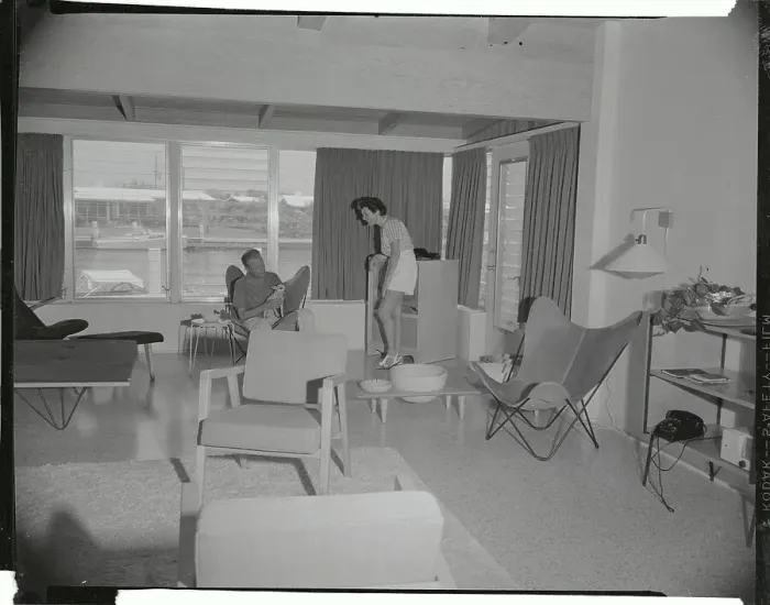 Framed Print : Lillian Roth and Husband in their Florida Home Framed Print : Lillian Roth and Husband in their Florida Home