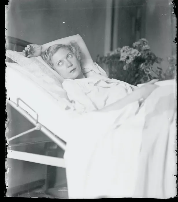 Framed Print : Lillyan Tashman Resting in Hospital Bed Framed Print : Lillyan Tashman Resting in Hospital Bed
