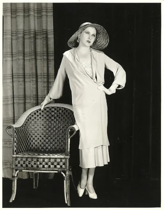 Framed Print : Lilyan Tashman Posing In Beige Crepe Framed Print : Lilyan Tashman Posing In Beige Crepe