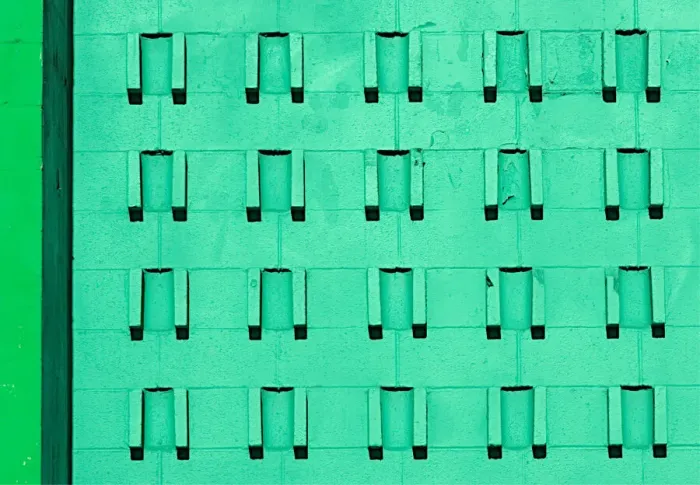 Framed Print : Lime Green Studded Wall Framed Print : Lime Green Studded Wall
