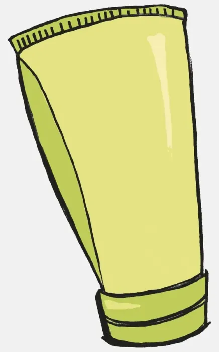 Framed Print : Lime green tube standing on its lid Framed Print : Lime green tube standing on its lid